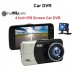 Dual Dash Cam Full HD 1080P 4 inch LCD Screen with 170°Wide Angle Night Vision